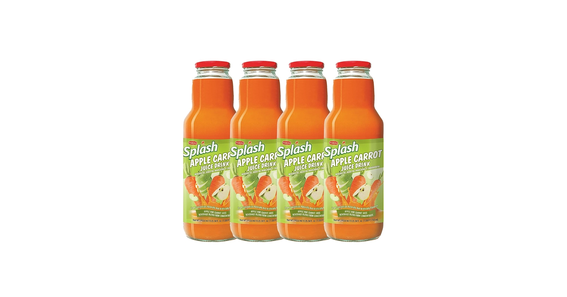 Pocas splash apple carrot 750ml each
