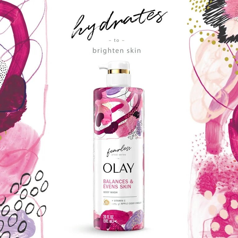 Olay fearless balance and even skin body wash 