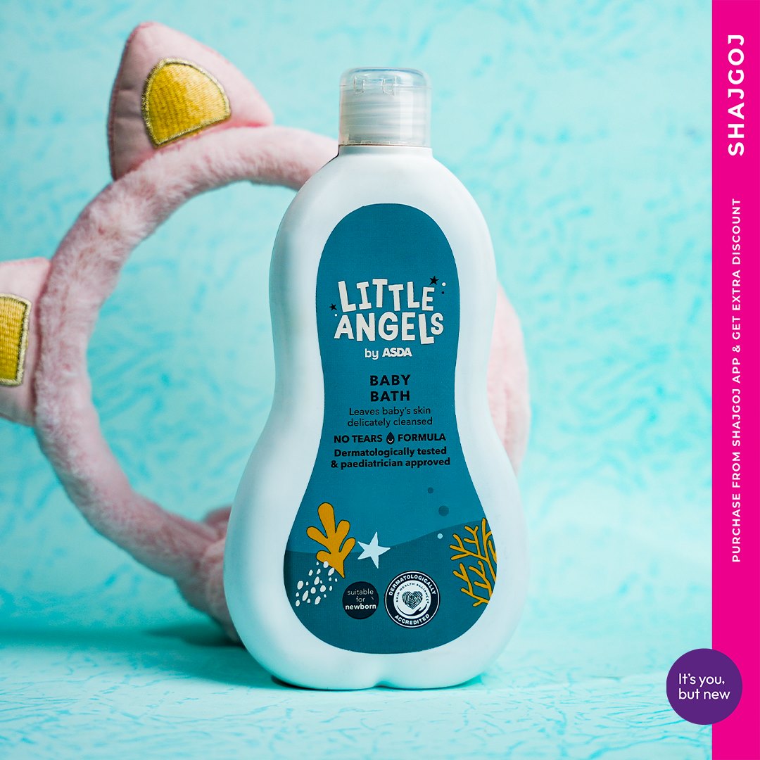 Little angels by asda baby bath 500ml