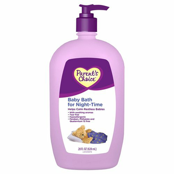 Parents choice baby bath for night time 828ml