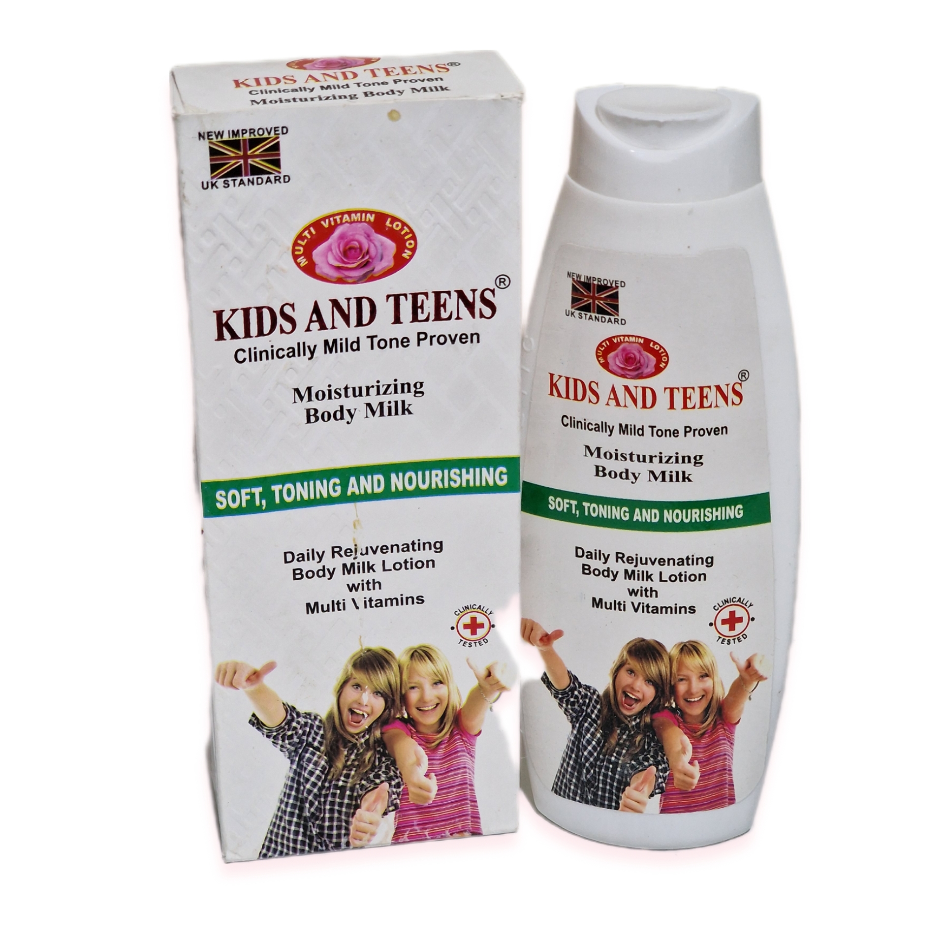 Kids and teens moisturizing body milk multi vitamin lotion 