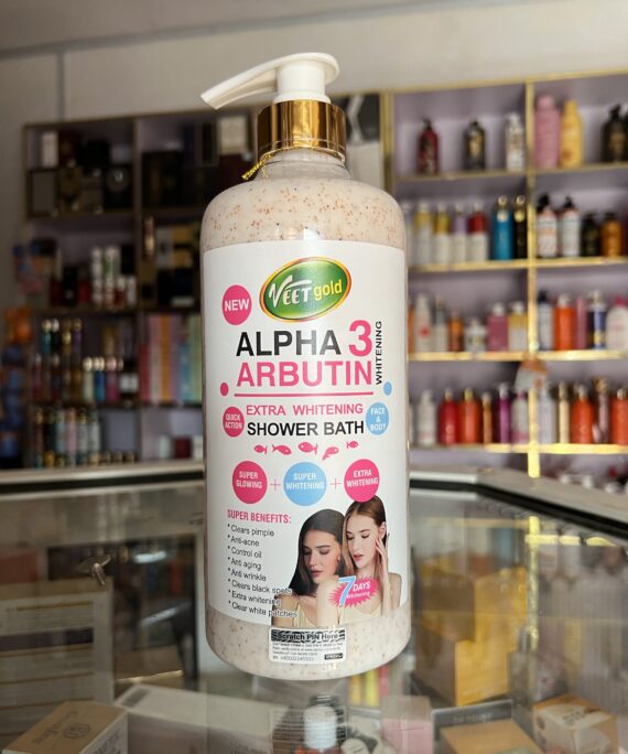 Veet gold alpha arbutin3 extra whitening shower bath 1000ml