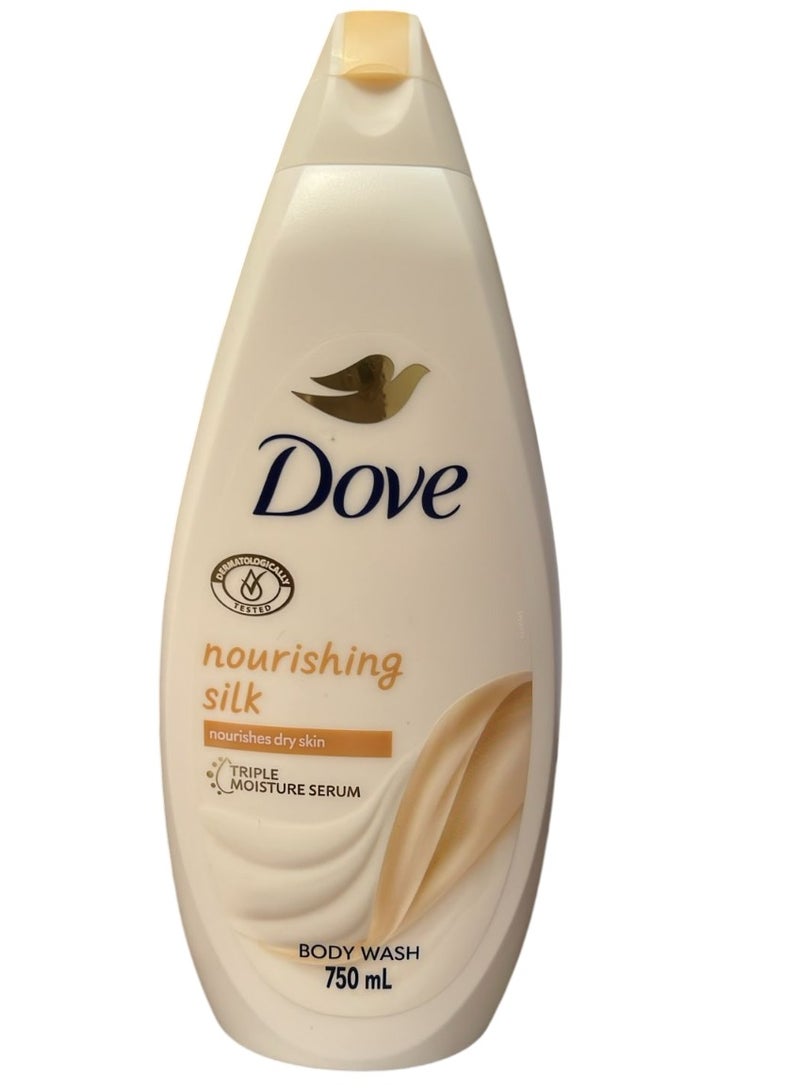 Dove nourishing silk with triple moisture serum 750ml