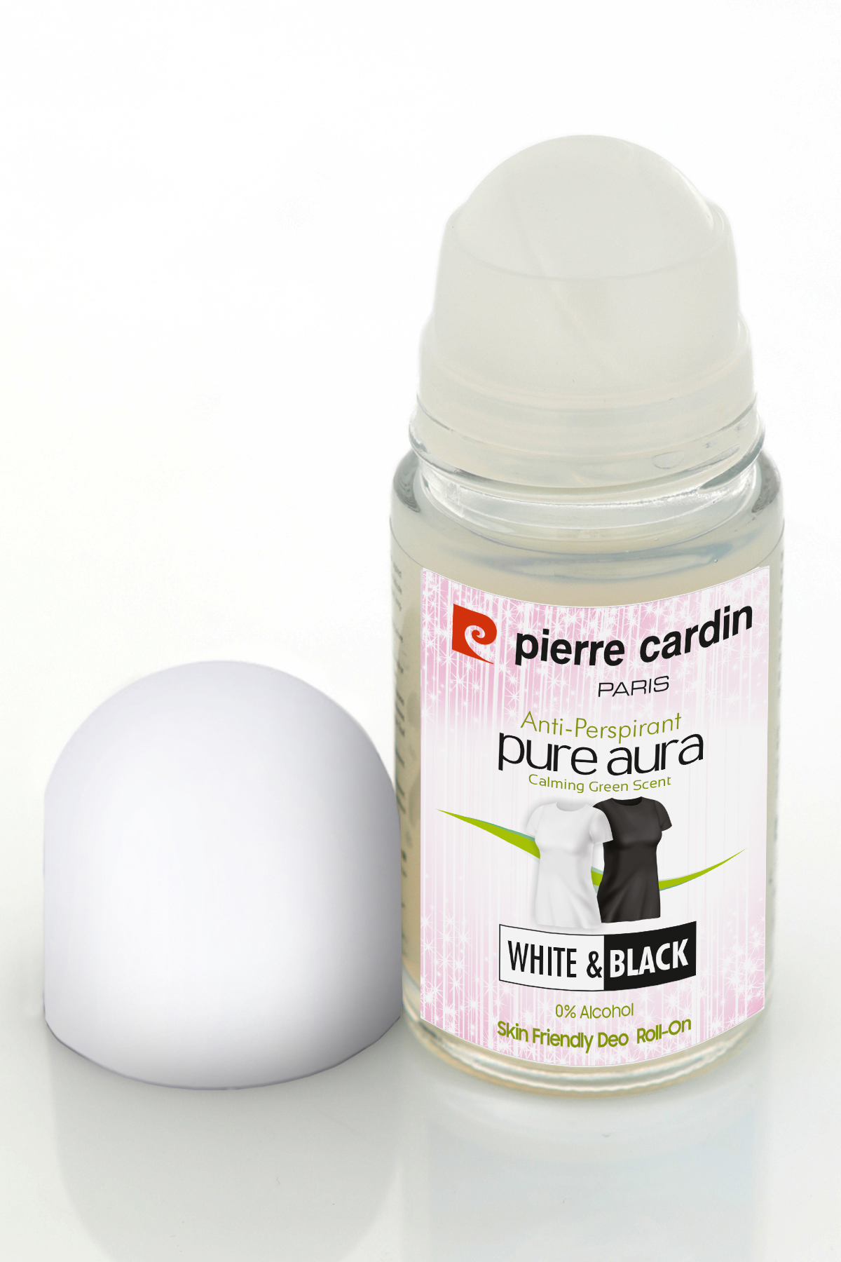 Pierre cardin Paris Antiperspirant Pure Aura White and Black roll on 
