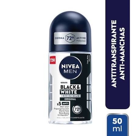 Nivea Black and white Antiperspirant With 72h Protection Roll on 