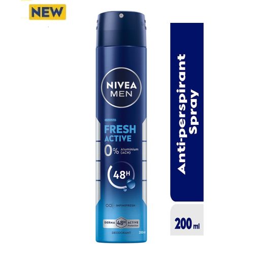 Nivea Men Fresh Active Antiperspirant Spray for Men