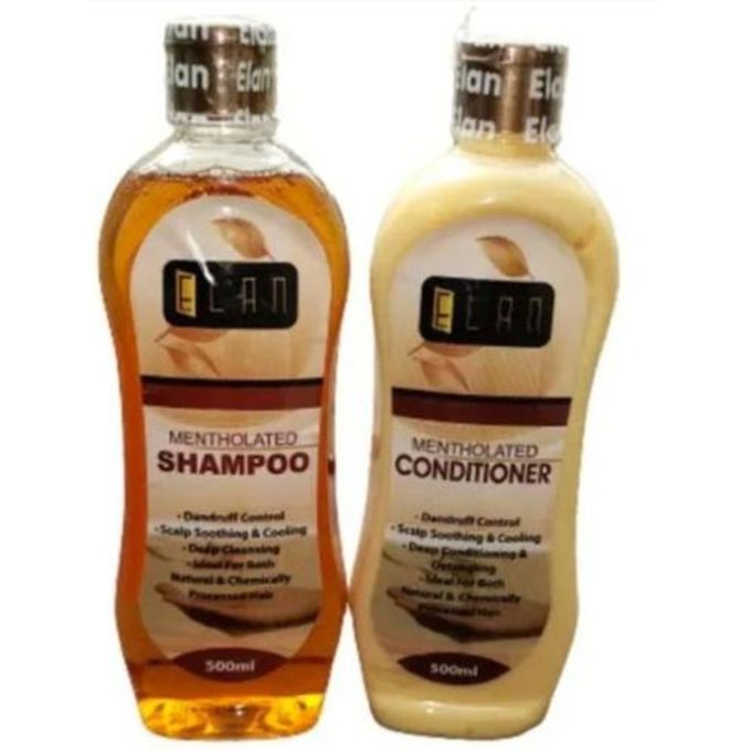 Elan Mentholated Hair Shampoo and Conditioner 500ml