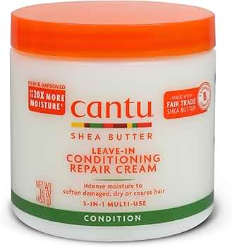 Cantu Shea Butter Leave-in Repair Cream for damaged hair 