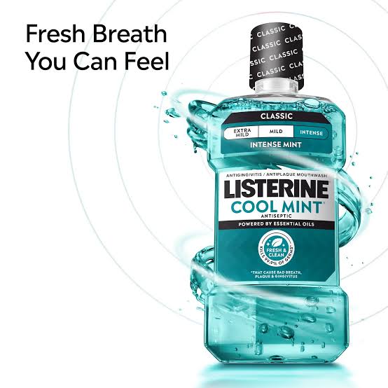 Listerine Cool Mint Intense Antiseptic Mouth Wash 500ml
