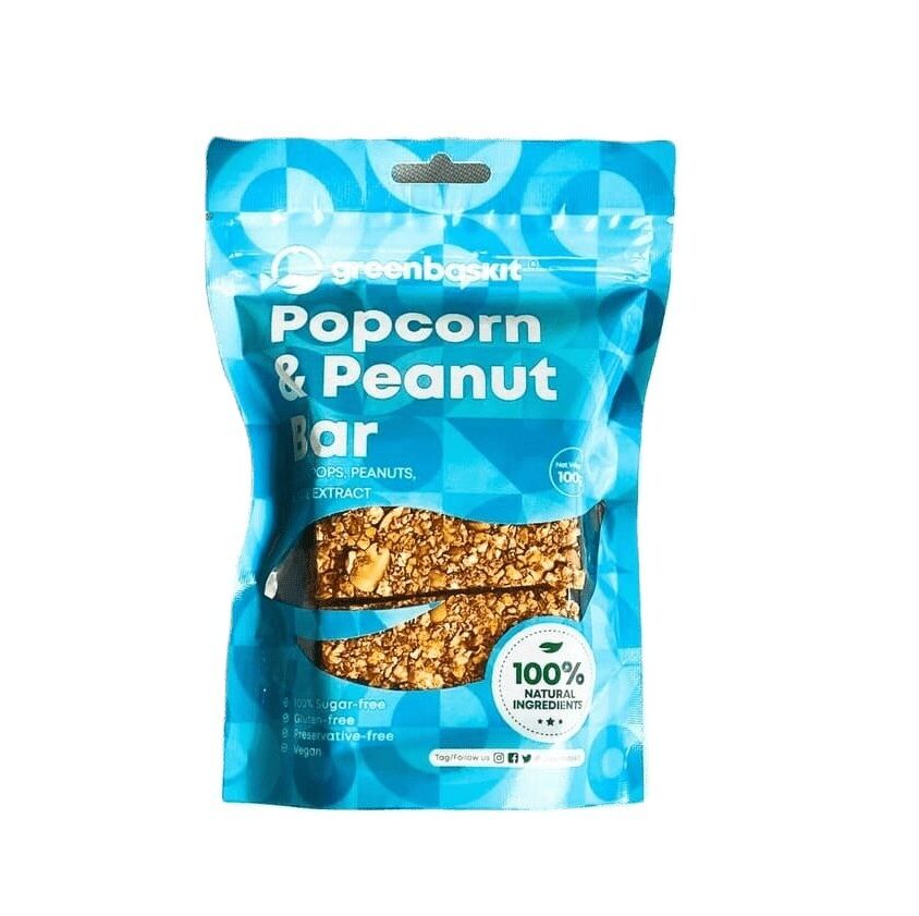 Greenbaskit Popcorn and Peanut Bar