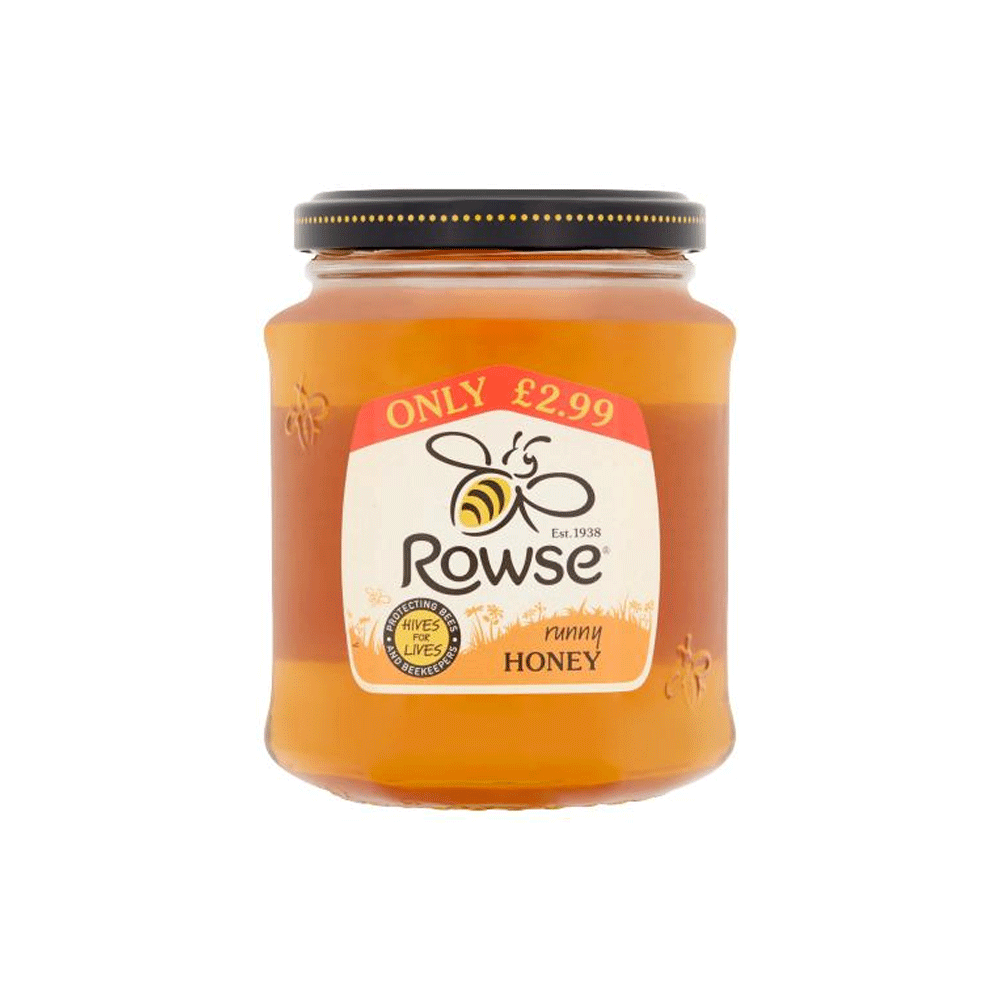 Rowse Honey Glass Jar 340g