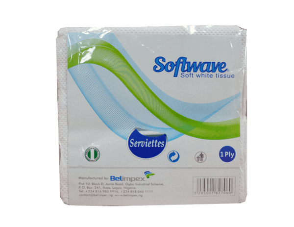 Softwave White Serviettes