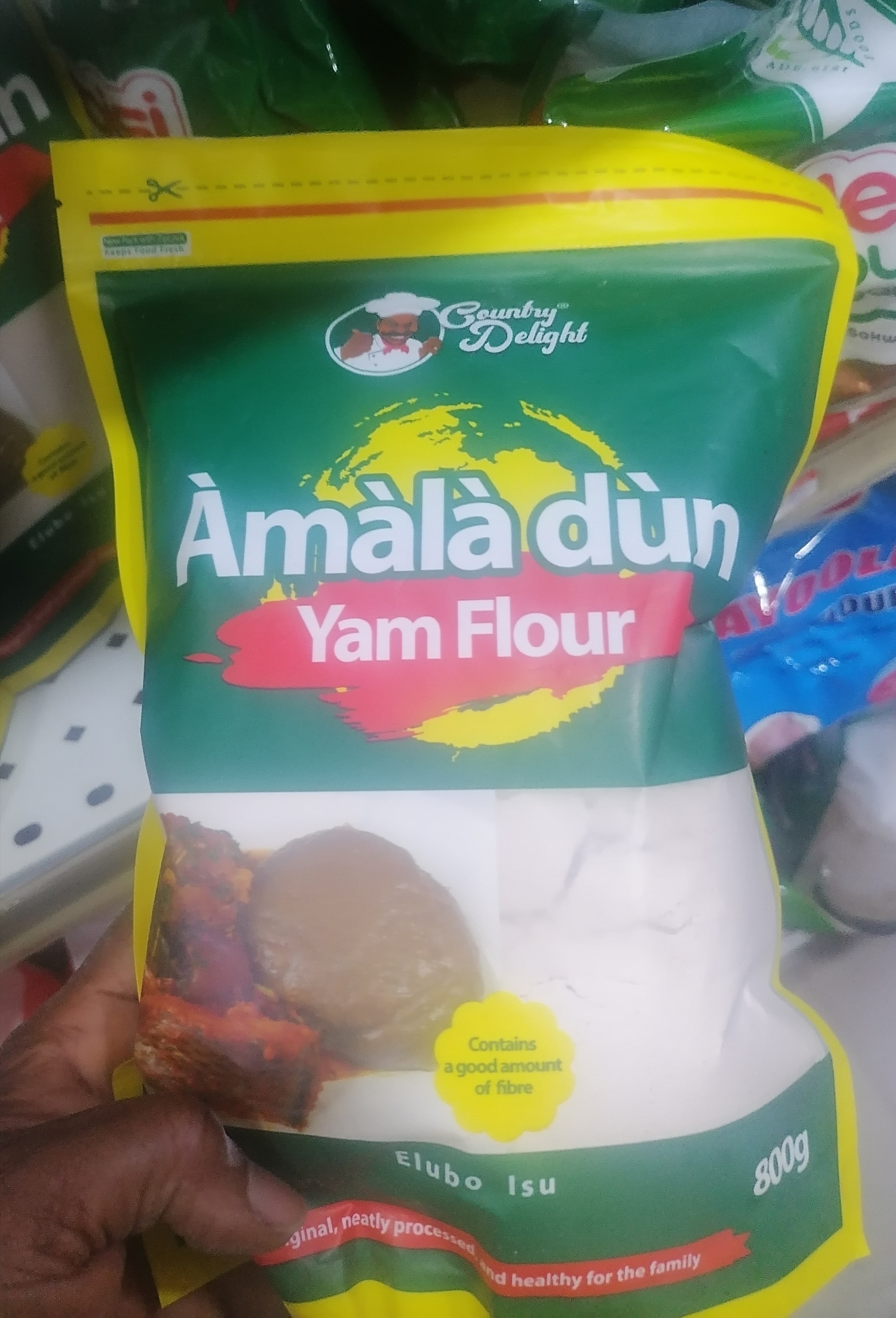Country Delight Amala Dun Yam Flour 800g