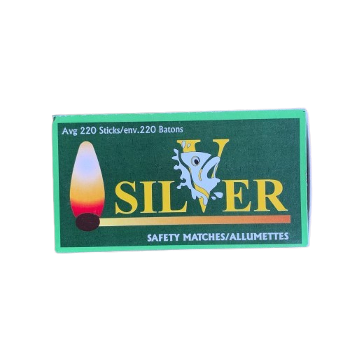 Silver Matches Safety Matches Box 1 Pack