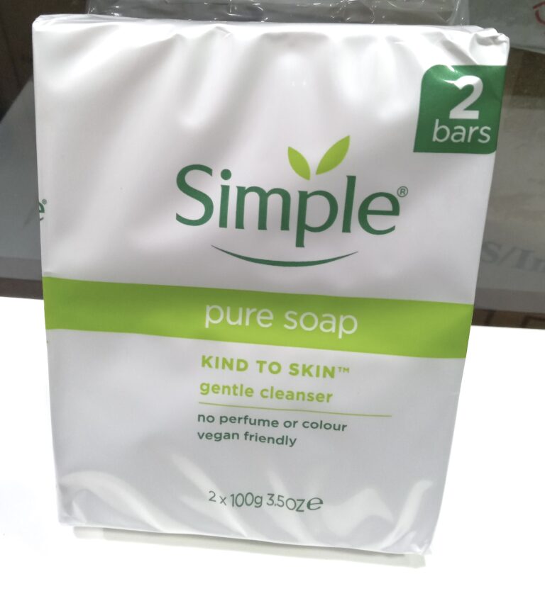 Simple Pure Soap For Sensitive Skin 2 Bars 